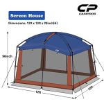 CAMPROS 12x10 Ft Screened Canopy Tent - Blue