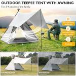 Thinlute Waterproof 3-4 Person Family Camping Tent