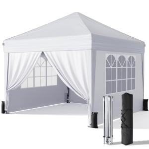 Driftalia 10x10 Instant Canopy Tent with Sidewalls