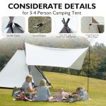 Thinlute Waterproof 3-4 Person Family Camping Tent