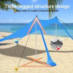 UPF 50+ Beach Canopy Tent with Sandbags and Poles