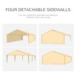 Outsunny 10' x 20' Outdoor Party Tent with Windows
