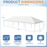 EROMMY 20x50FT Heavy Duty Party Tent