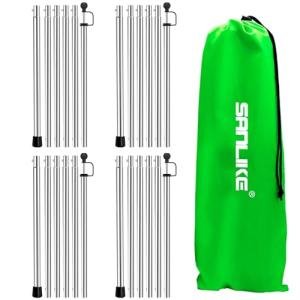 Telescoping Tent Pole Set for Tarps and Awnings