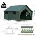 WaldZimmer Waterproof Cotton Canvas Wall Tent