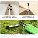 Telescoping Tent Pole Set for Tarps and Awnings