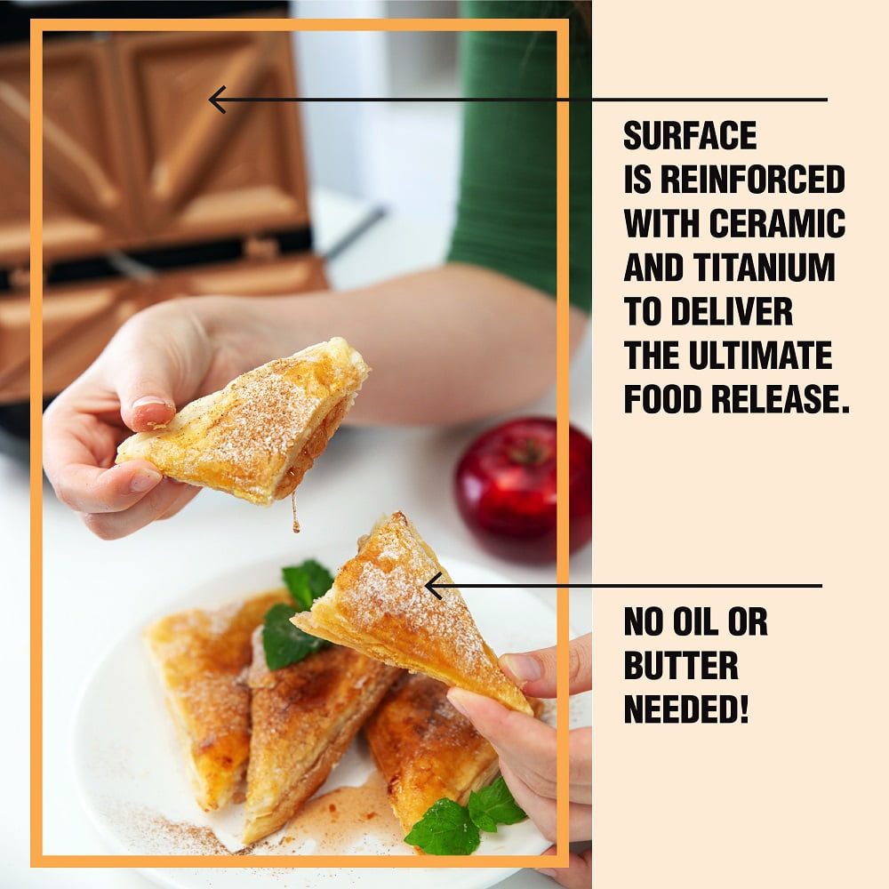 Gotham Steel Non-Stick Titanium Copper Sandwich Grill