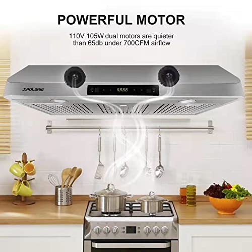 30-Inch J.Polaris Range Hood with Dual Motors