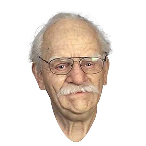 Funny Halloween Party Masks - Realistic Old Man Mask