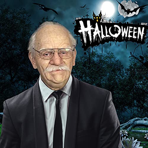 Funny Halloween Party Masks - Realistic Old Man Mask
