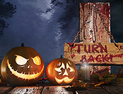 6 Pack Halloween Graveyard Decor with Signs