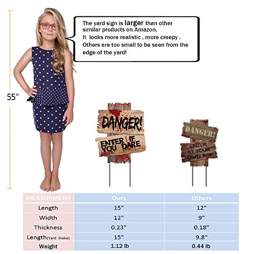 Set of 3 Outdoor Halloween Decorations and Signs