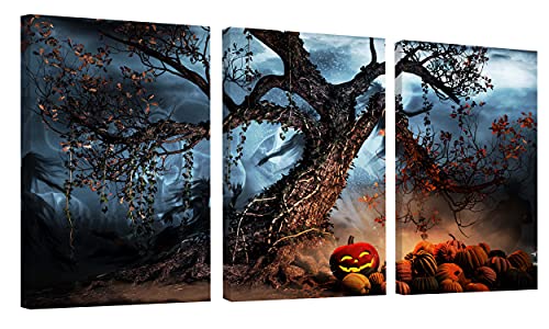 Halloween Canvas Art Set for Spooky Decor