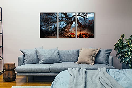 Halloween Canvas Art Set for Spooky Decor
