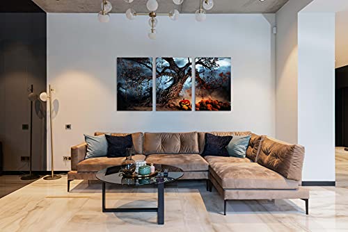 Halloween Canvas Art Set for Spooky Decor