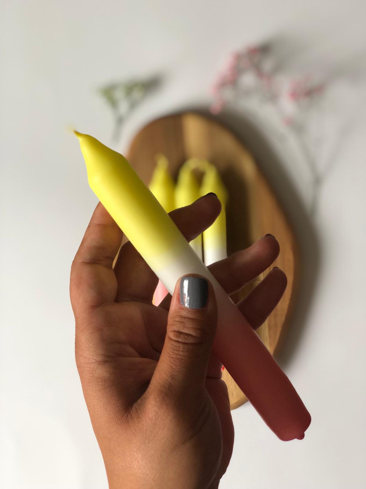 Dip Dye Halloween Candle Set