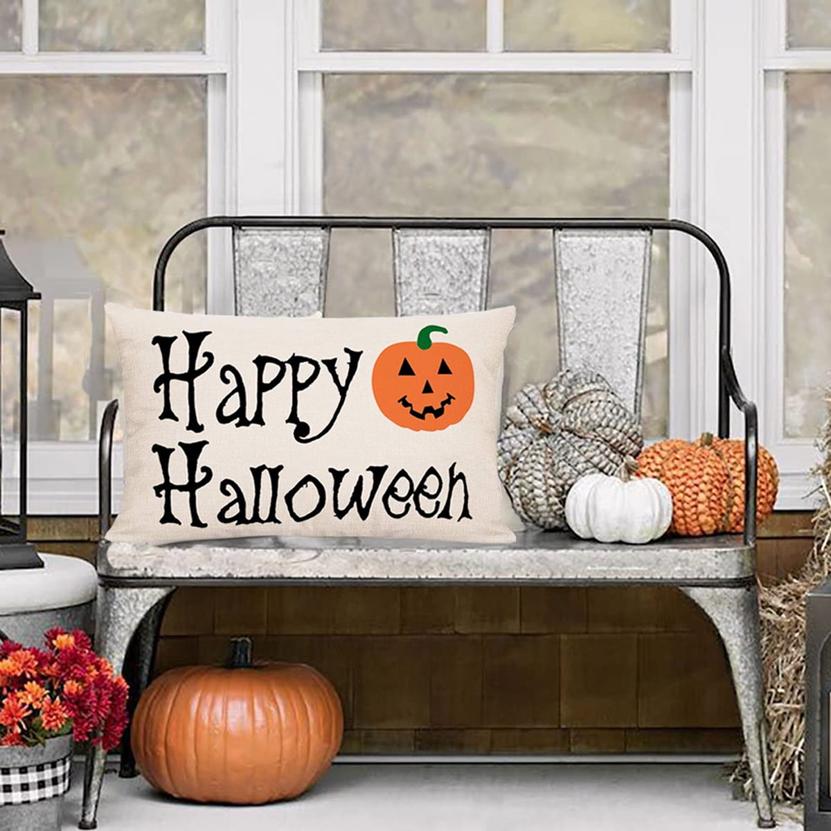 Hocus Pocus Halloween Pumpkin Throw Pillow Cover