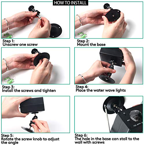 16 Color Sound Activated Water Wave Lights