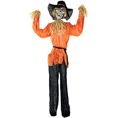 Haunted Hill Farm 6 ft Scarecrow with Sound