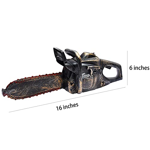 Bloody Rusty Chainsaw Prop with Sound 16 Inches