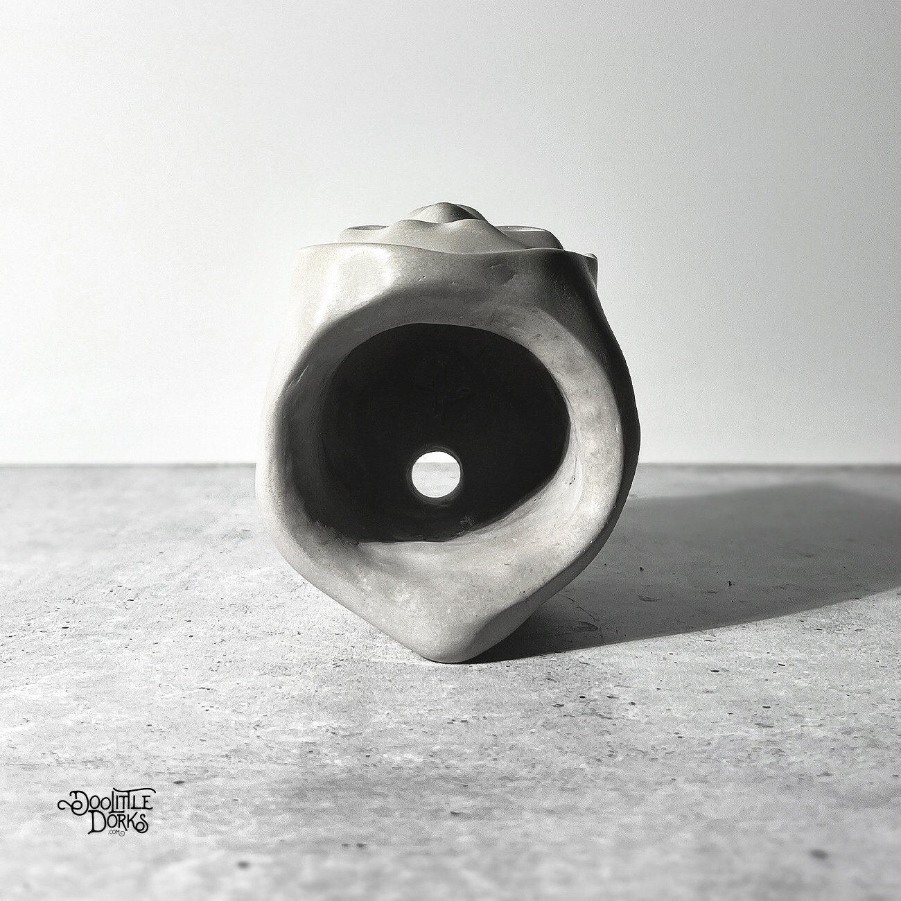 Ghostly Horror Movie Concrete Desk Planter