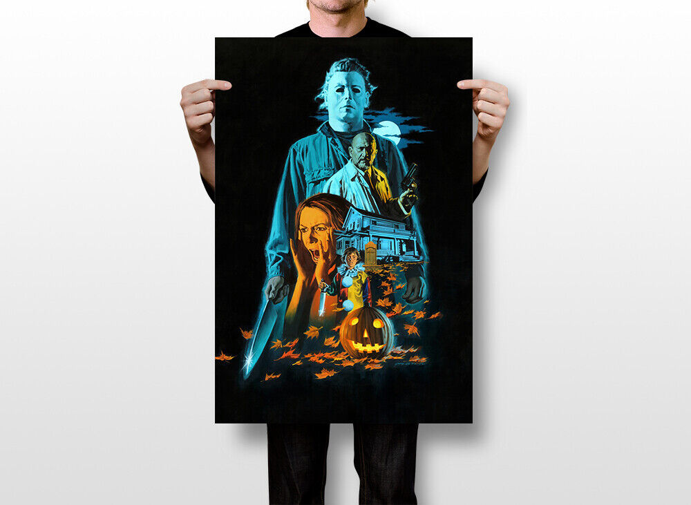 Michael Myers Halloween Movie Silk Print Poster