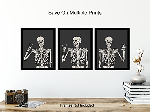 Skeleton Wall Art for Halloween Decor