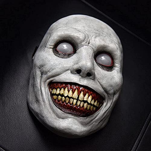 Scary Demon Mask with White Eyes for Halloween