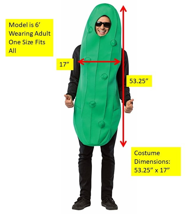 Pickle Costume for Men - Green Unisex Size