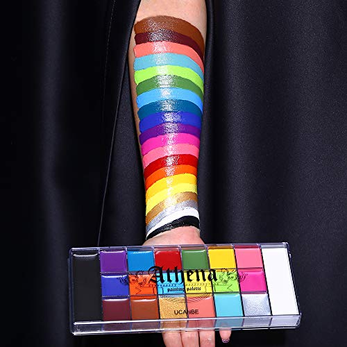 20 Color Face Paint Palette for Halloween Fun