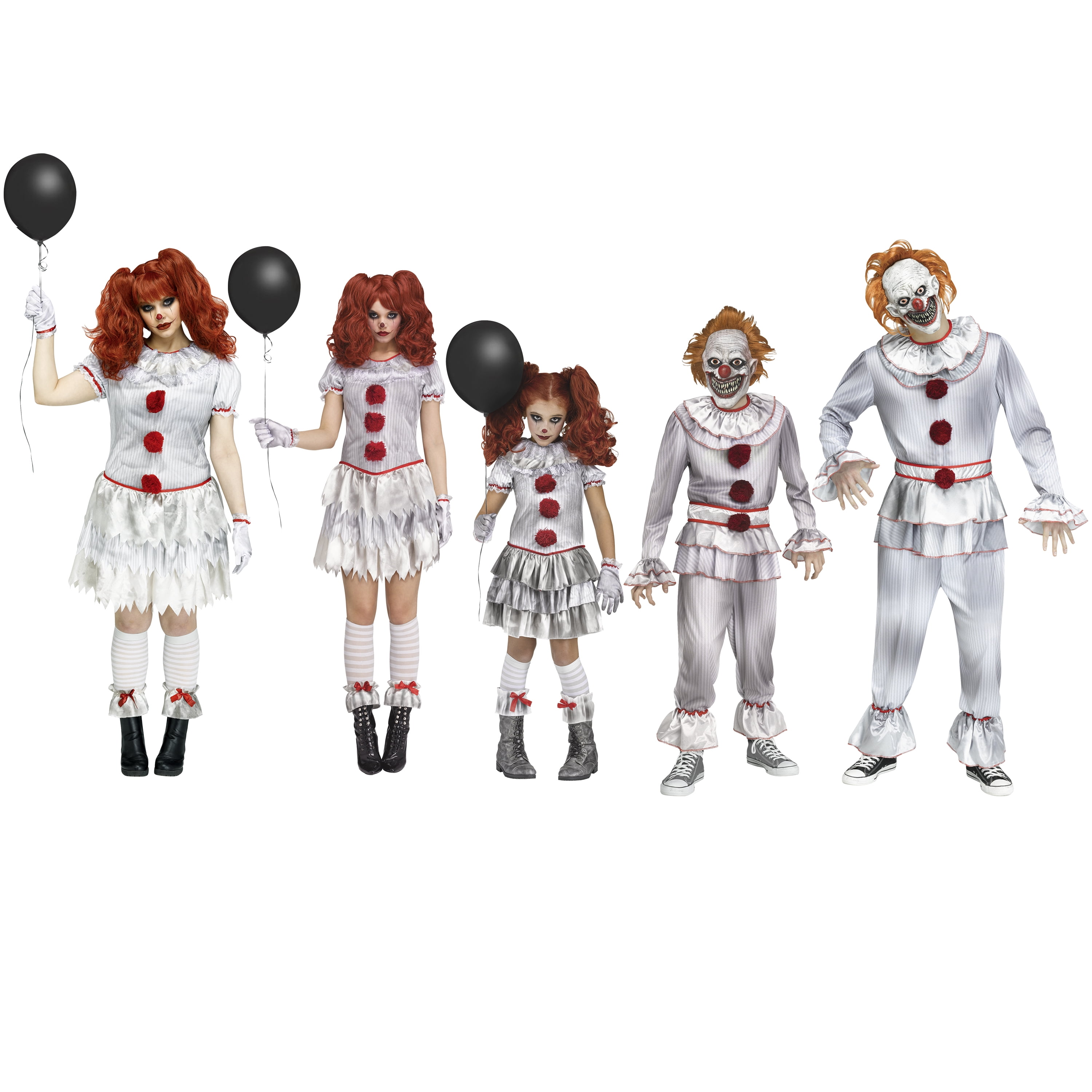 Twisted Clown Scary Costume for Adults