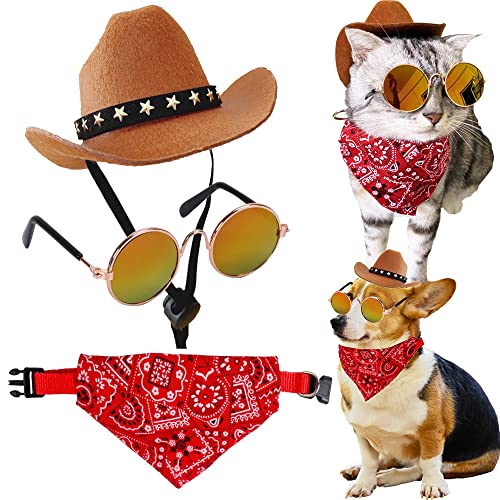 Pet Cowboy and Cowgirl Costume Set