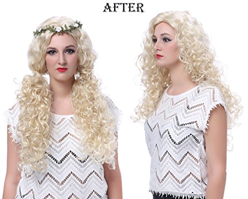 Fox Red Curly Wavy Wig for Cosplay Parties