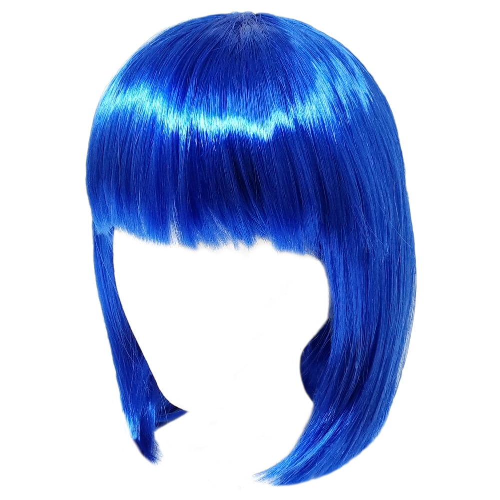 12” Short Blue Bob Wig for Women’s Cosplay
