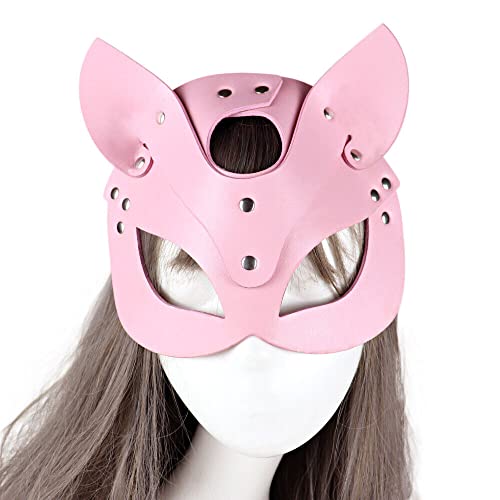 Women’s Leather Masquerade Masks for Halloween Parties