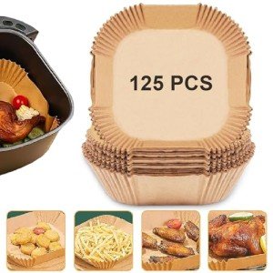 125PCS Non-Stick Air Fryer Paper Liners