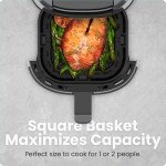 Chefman 2 Qt Digital Mini Air Fryer – Grey