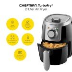 CHEFMAN Compact 2 Qt Air Fryer with Timer