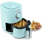 Compact Personal Air Fryer with Timer and Non-Stick Basket