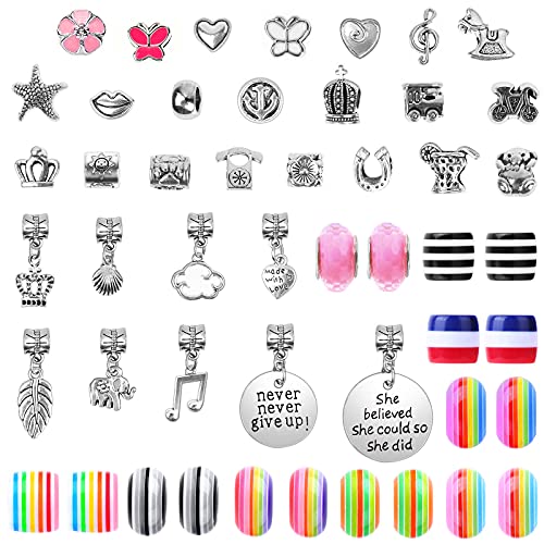 85-Piece DIY Charm Bracelet Making Kit