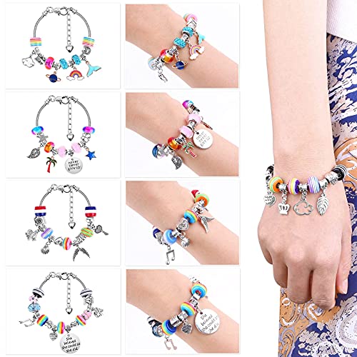 85-Piece DIY Charm Bracelet Making Kit