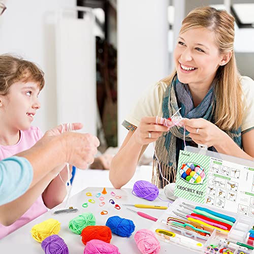 40 Color Yarn and Crochet Kit