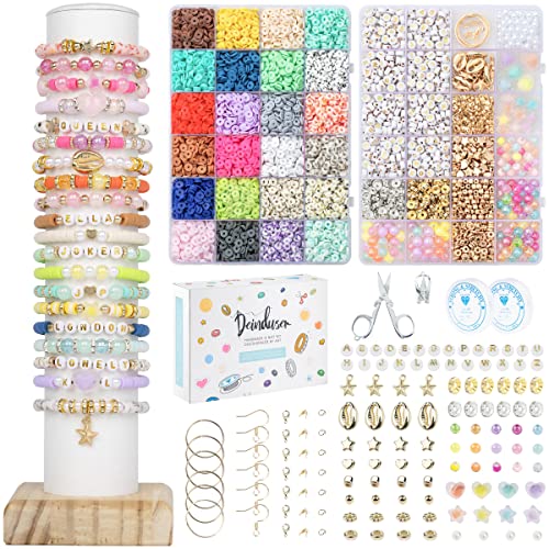 Friendship Bracelet Kit with 24 Colors and Beads