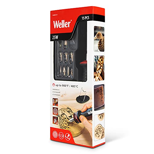 Weller 25W Woodburning Kit, 15 Pieces