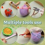 JUPEAN Complete Knitting Accessories, Knitting Supplies Kit with Stitch Markers Plastic Sewing Needles Cable Needles for Sewing and Weaving