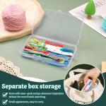 JUPEAN Complete Knitting Accessories, Knitting Supplies Kit with Stitch Markers Plastic Sewing Needles Cable Needles for Sewing and Weaving