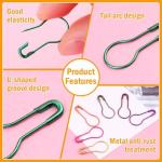 Kollase Stitch Markers, 300 pcs Crochet Markers, Metal Stitch Markers for Crocheting, Crochet Accessories and Supplies, Stitch Markers for Knitting and Crocheting, Safety Pins for Fabric and Paper