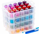 80 Spools 500m Embroidery Thread with Storage Box