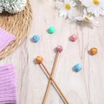 10 Silicone Knitting Needle Stoppers in Hexagon Shape