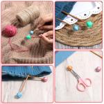 10 Silicone Knitting Needle Stoppers in Hexagon Shape